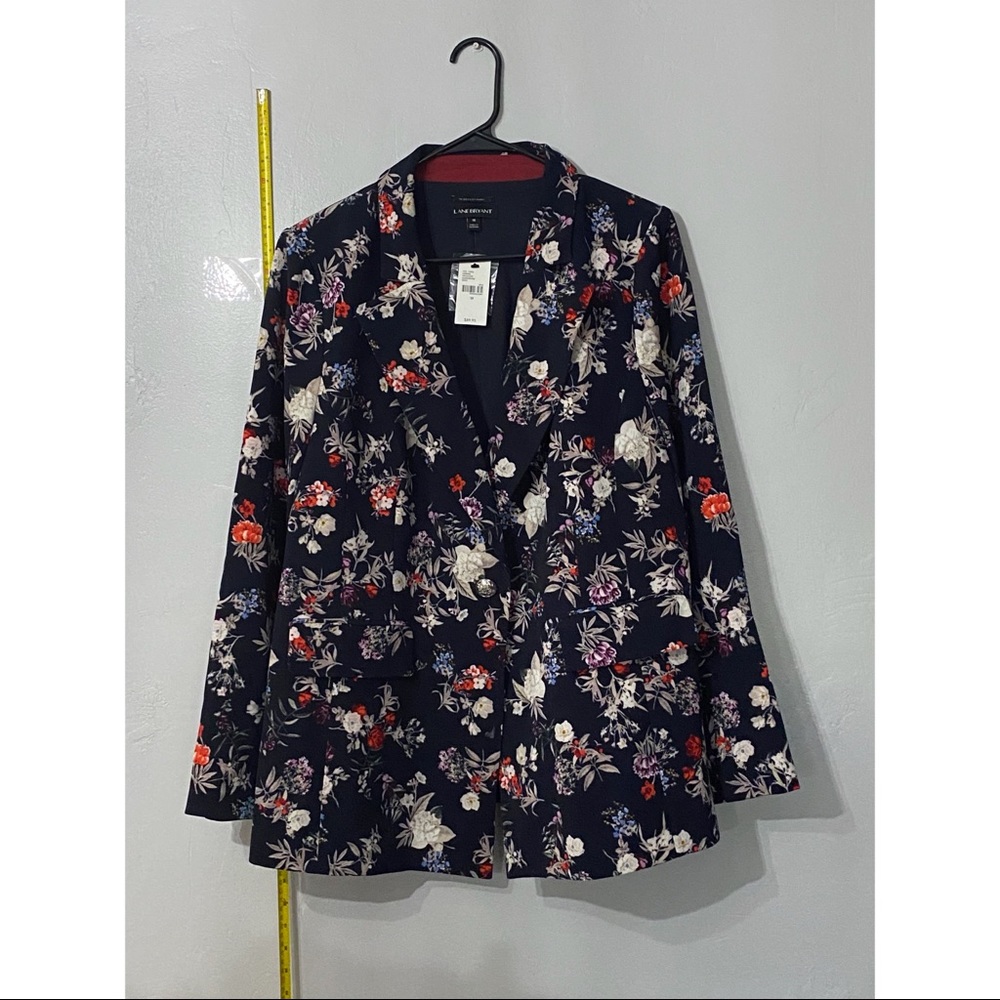 Lane Bryant Navy Floral Blazer size 18